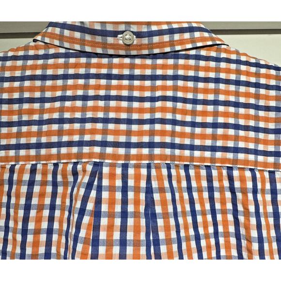 BROOKS BROTHERS MEN'S GATOR BLUE/ORANGE BUTTON DOWN SHIRT XXL - Picture 10 of 11